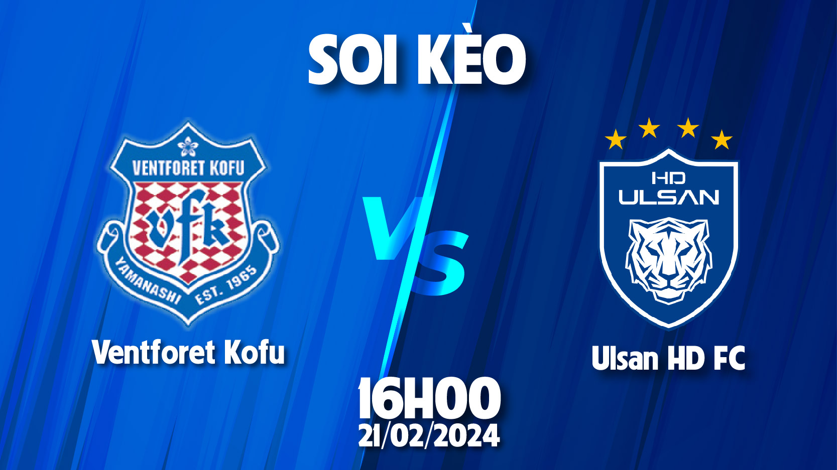 soi kèo Ventforet Kofu với Ulsan HD FC